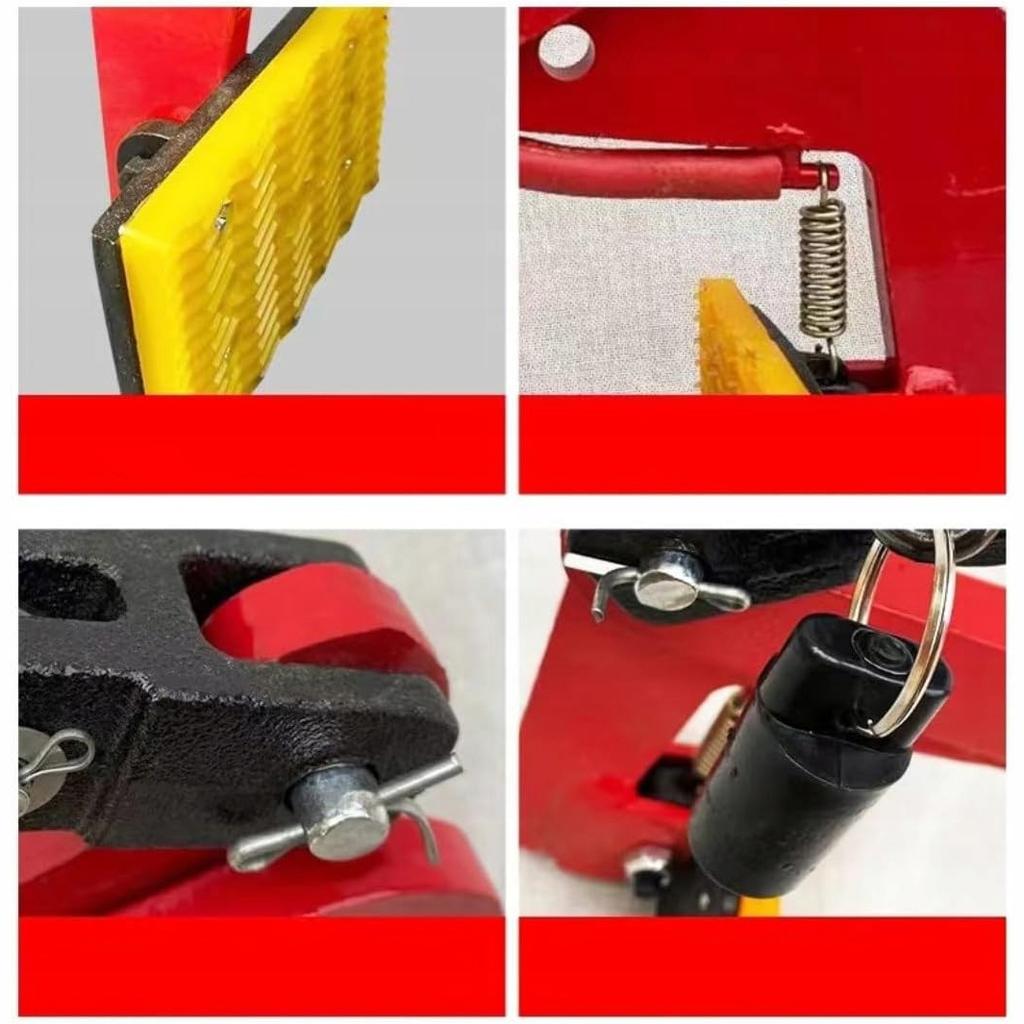 Imak brukarski RodClamp 280KG - Uchwyt pionowy dźwigniowy do transportu bloczków | 8-24 cm | 9,5 kg | Ręczny zacisk z antypoślizgowymi nakładkami