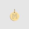 CARLIDANA Classique Minimaliste Alphabet 26 Breloques Lettres en Cristal Collier Pendentif Rond Lettre Acier Inoxydable Collier DIY