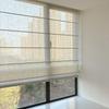 Japanese Style Blackout Roman Curtains - Light-Transmitting, Non-See-Through Electric Roller Blinds for Study, Tea Room, Living Room, and Balcony.