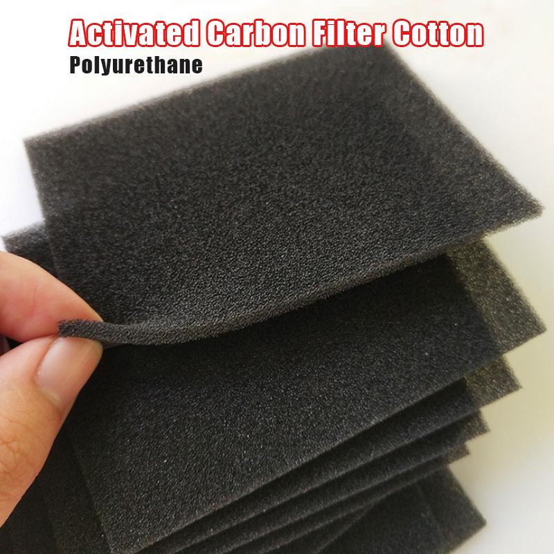 High Density Car Air Conditioner Activated Carbon Foam Filter Purifier Universal Water Filter Sheet Cooker Hood Extractor Filter