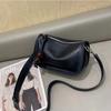 Genuine Leather Dumpling Bag Women's Casual All-Match Cowhide Bag Mini Shoulder Crossbody Bag Mobile Phone Bag