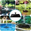 Solar Bird Bath Fountain Pump, 7V 1.4W Solar Water Pump Monocrystalline Silicon Square Floating Outdoor Waterscape Fountain