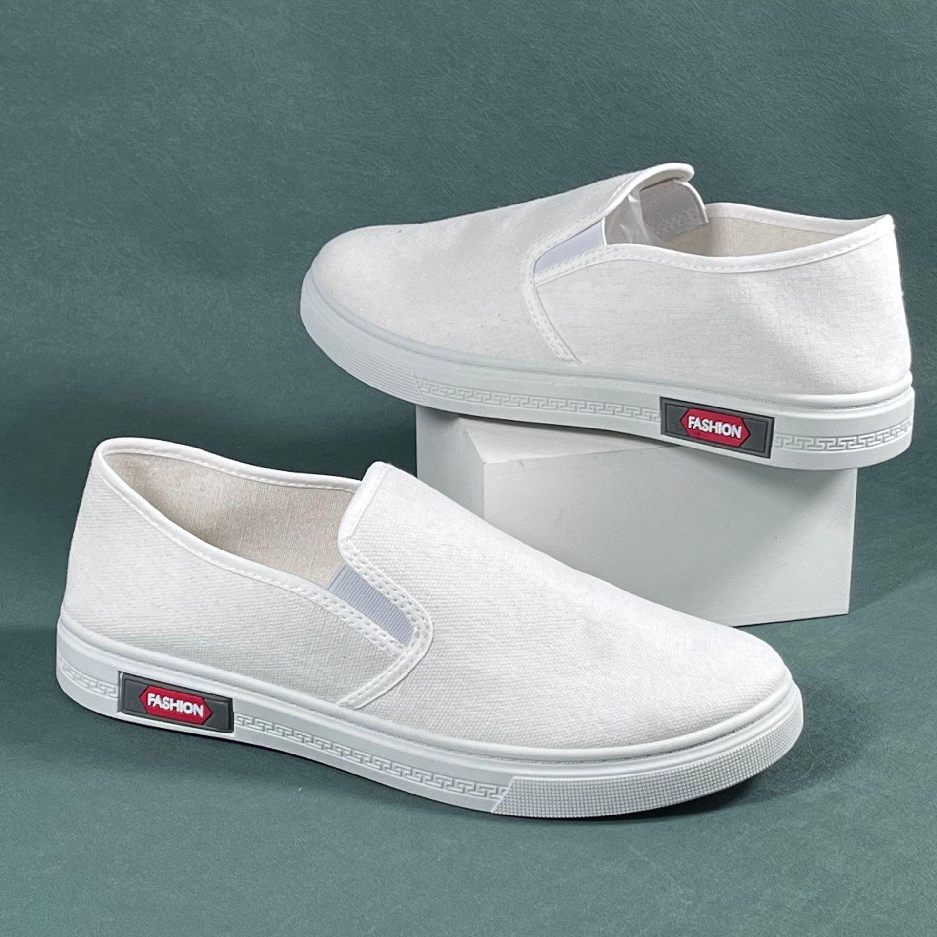

новая летняя повседневная парусиновая обувь женские маленькие белые туфли простые и удобные дышащие одинарные туфли легкая обувь на платформе 39-44 белый