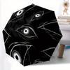 1pc Eyes Pattern Automatic Open/Close Umbrella, Portable Folding Umbrella for Travel, Themed Events,