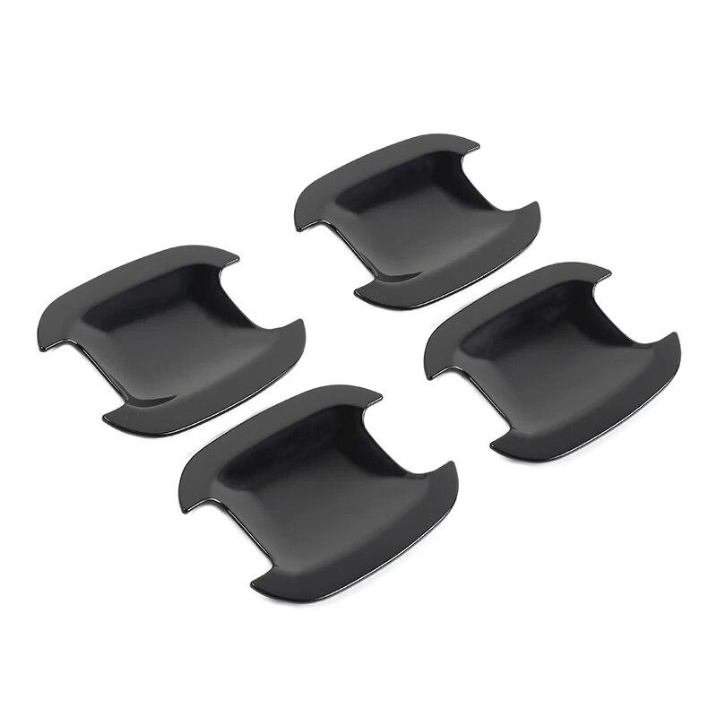 

TESIN ABS углеродное волокно внешняя дверная чаша декоративная крышка Наклейки для Ford Bronco Sport 2022 автомобильные внешние аксессуары чёрный