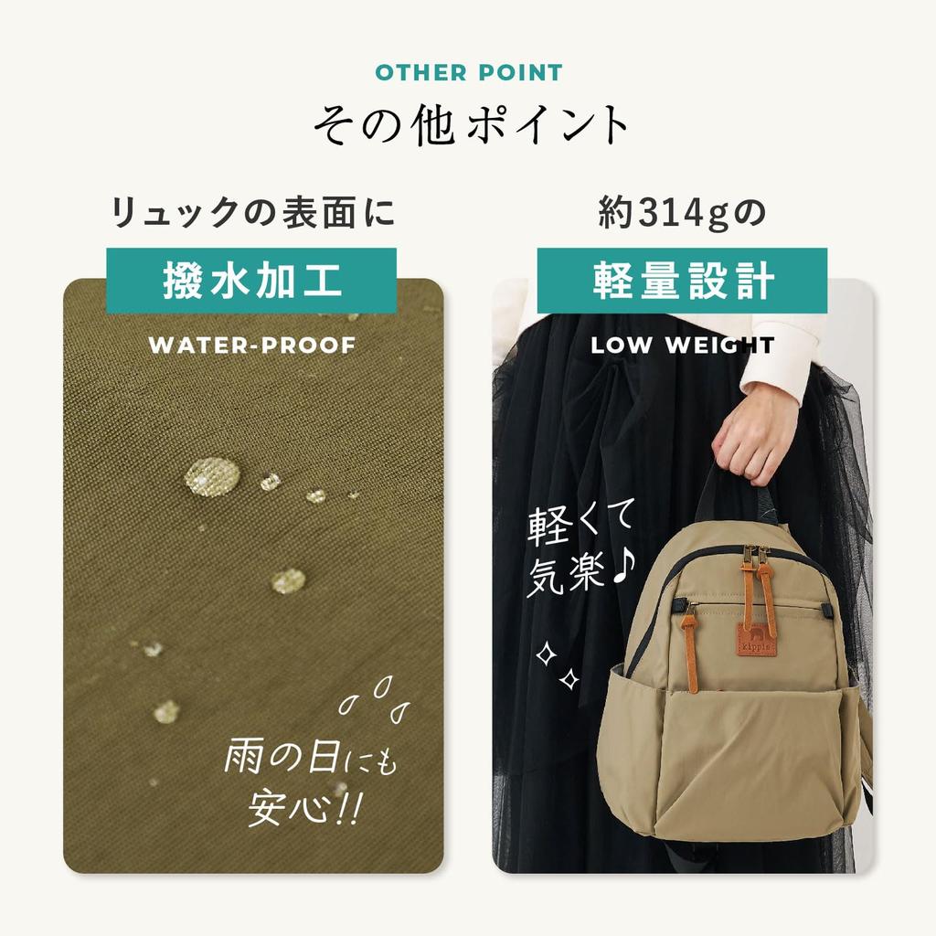 Kippis 10-Pocket Mini Backpack 251-KEKP294 BLACK