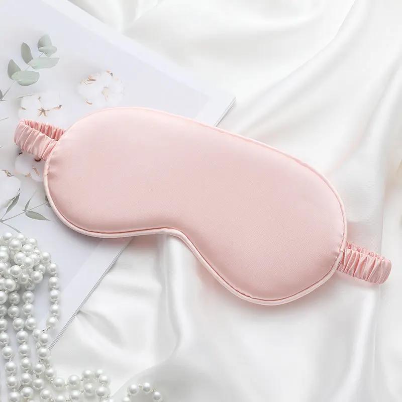 

1Pcs Satin Solid Color Sleeping Eye Mask Bride Shower Bachelorette Party Gift Wedding Bridesmaid Birthday Gift Supplies розовый