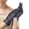 Nappaglo Short Leather Winter Gloves with Cashmere Smartphone Perfect for and Parties Smartphone Women's Lining, Compatible, Handmade, Commuting,
