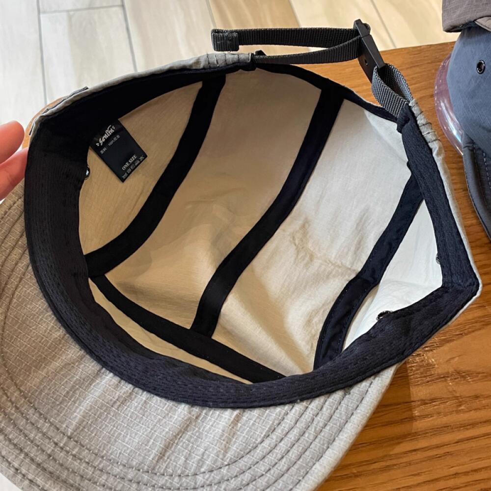 Men's 5 Panel Short Brim Vintage Embroidered Letters Baseball Cap, Quick Dry Breathable Design,For Men Camping Daily Outdoor Use