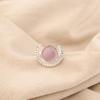 Natural Pink Cat's Eye Gemstone 925 Sterling Silver Handmade Jewelry Women Ring RR-48-37