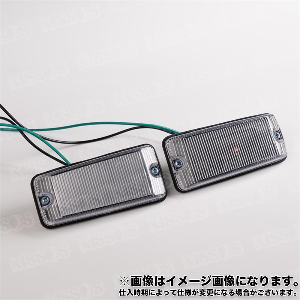 Clear side markers for Suzuki Jimny JA11 and amber turn signal lamp lenses and right (12, 22, 71) (left set)