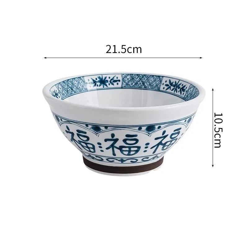 Ciotola Ceramica Tradizionale Cinese Moderna – Ciotola per Noodles & Riso per la Casa