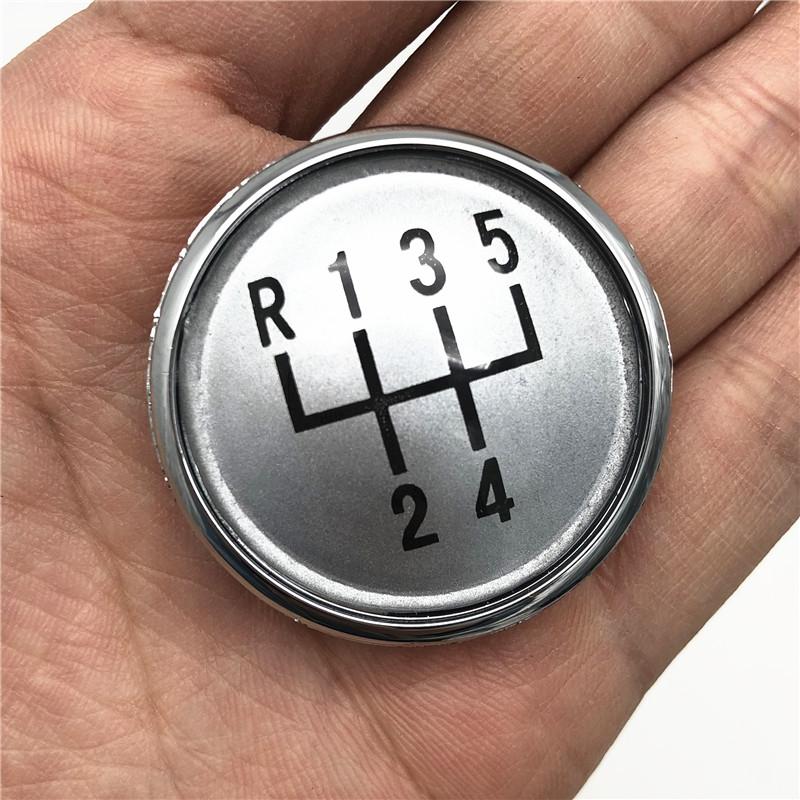 5/6 Speed Gear Shift Knob Top Cap Emblem Badge Cover For VW Volkswagen Golf Jetta MK3 MK4 GTI MK4 Bora Polo Seat Ibiza Caddy