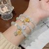 Sweet fashion creative natural stone crystal pearl bracelet light luxury niche national wind couple bracelet jewelry women