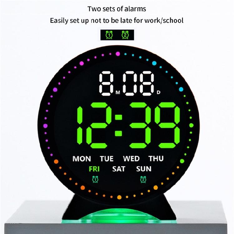 Digital Alarm Clock for Bedroom Electric Desk Clock with Large Number Temperature USB Port Loud Alarm LED Digital Clock