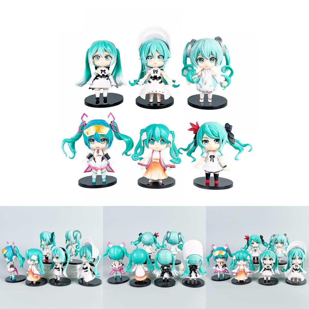 Hatsune Miku Chibi Pvc Figures Pack With Assembly For Collectors And Gift