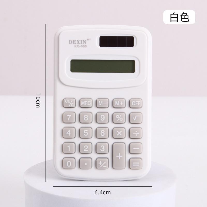 Cute Cartoon Mini Portable 8 Digit Calculator For Student Office Daily Use