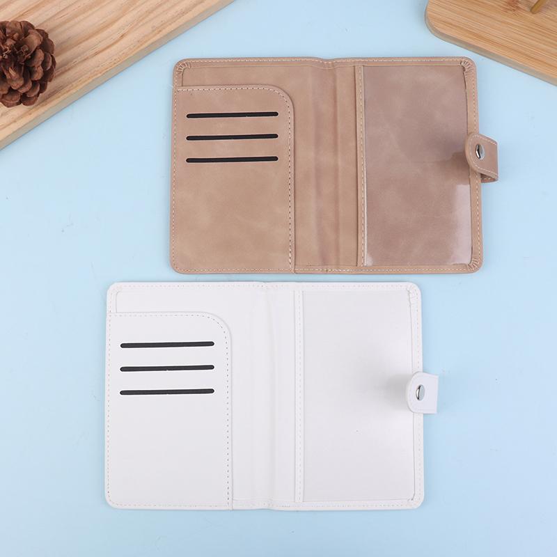 1Pc Id Holder With Airplane Clasp Pu Leather Travel Passport Cover Multiple Card Slots Passport Holder Unisex Travel Organizer
