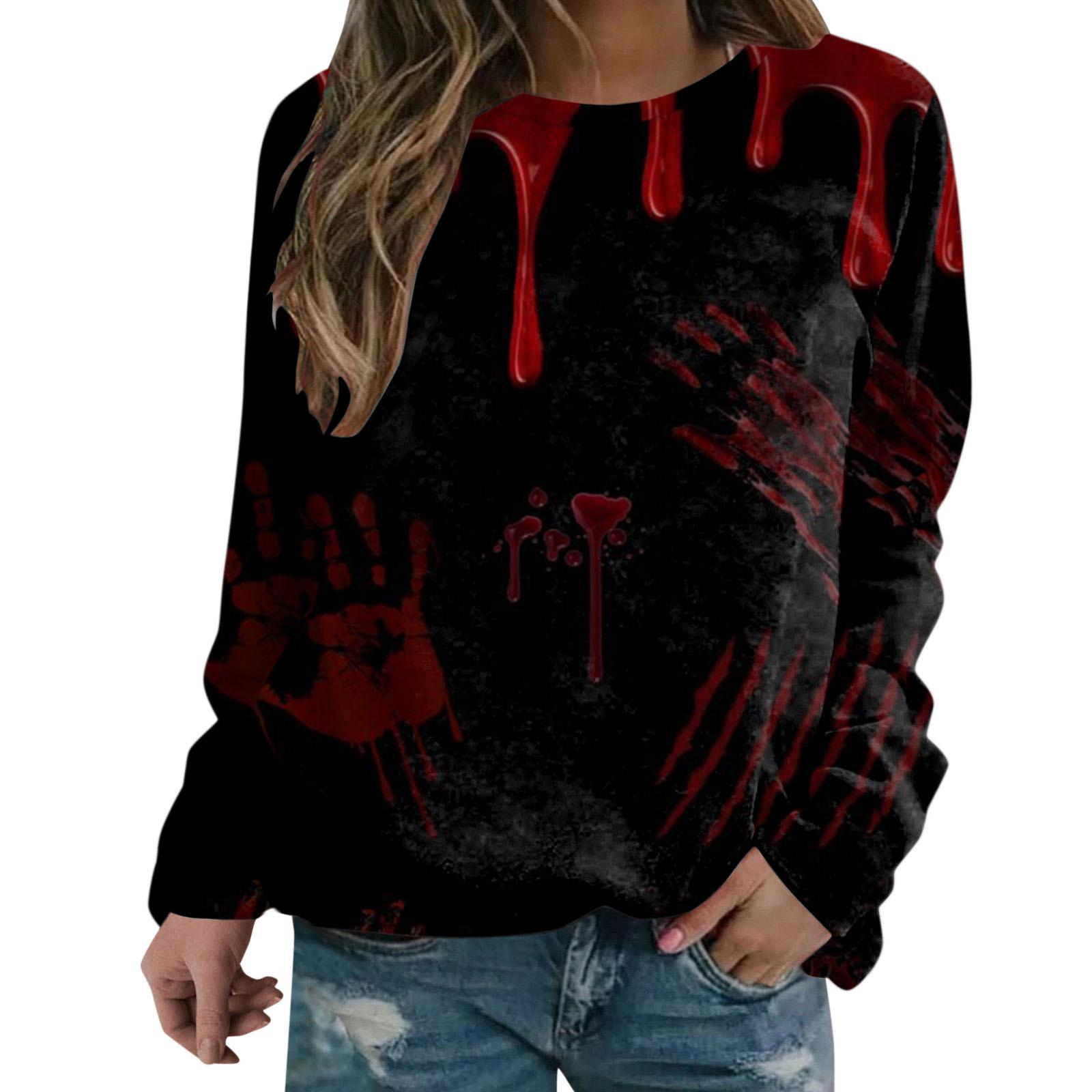 

Terror Blood 3D Print Толстовки с капюшоном на Хэллоуин Женская мода Уличная одежда Толстовки Y2k Большие свитера Топы Женская одежда 8XL