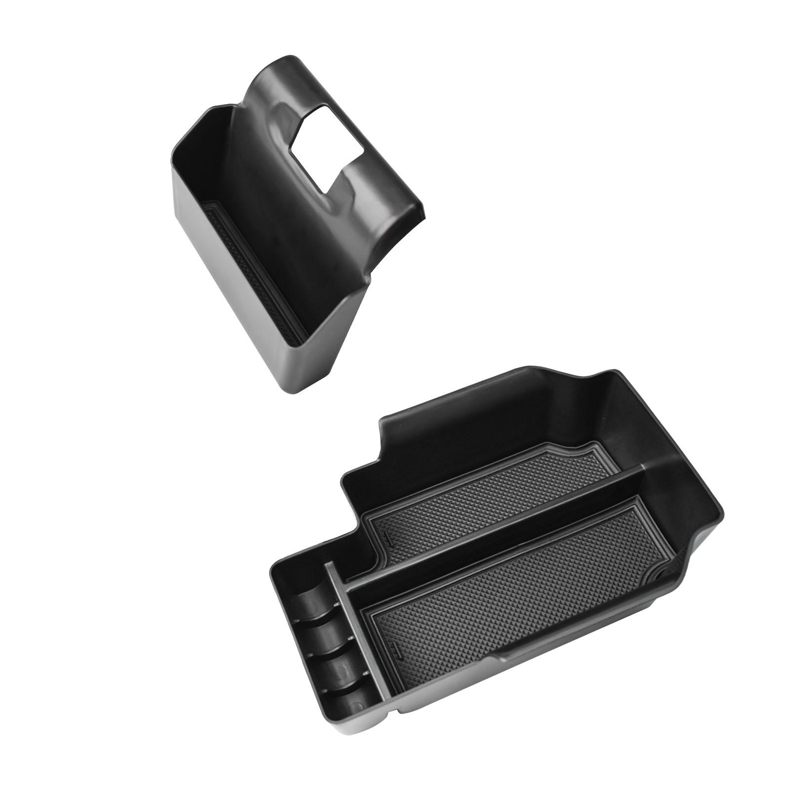 

Center Console Organizer for Chevy Colorado GMC Canyon 2014-2025 2PCS Hanging Storage Armrest Box Tray Not fit wireless charger