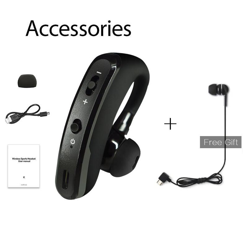 

Наушники VAORLO V9 Bluetooth Business + дополнительные наушники с функцией шумоподавления HD, поддержка поворота на 270° для левого и правого уха чёрный