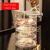 Case Multilayer Jewelry Box Ring Holder Storage Case Rotate Jewelry Boxes Ring Box Earring Storage