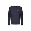 Golf Series Letter Print Golf Elite Long Sleeve Knit Top Men Tops Deep-Black A11M345401F-BK