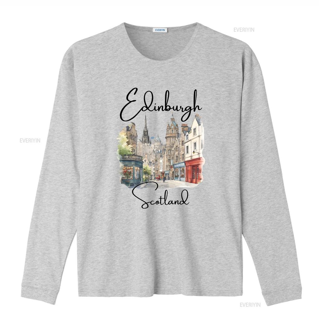 Cute Edinburgh T Shirt Softstyle Trip Souvenir Scotland s Clothes vintage Washed Casual homme graphic Versatile streetwear