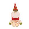 Christmas Candy Jar Sugar Box Xmas Gift Bag Santa Claus Transparent Candy Box