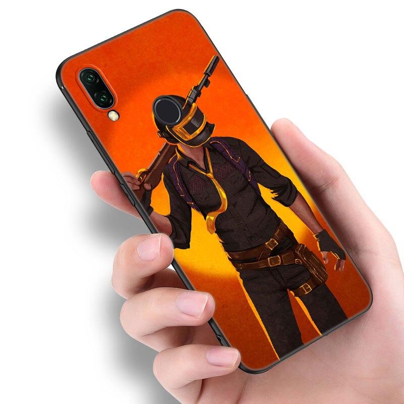 Fashion PUBG Game Phone Case For Huawei Honor 7A 8A 9X 20 Pro 8 10X Lite 9A 8C 9C 20E 7S 8S 20S 8X 10i 20i 30i Soft Black Cover