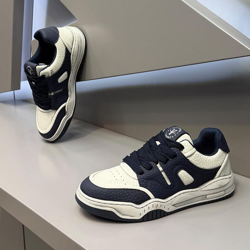 Winter new soft-soled low-top board shoes genuine leather retro old casual shoes dl