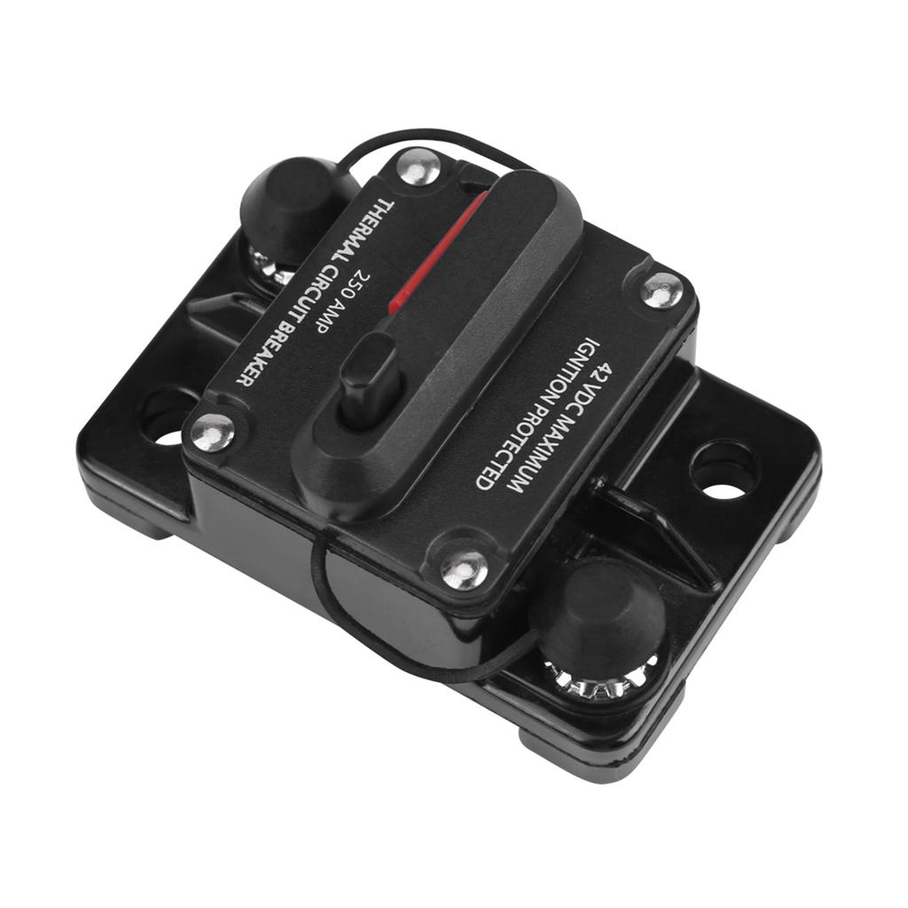 DC12V42V Bilstereo Ljud Inline Strömbrytare Manuell Återställning(250A)