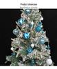 Cangyan Painted Christmas Ball Ornament Set – Mixed Styles, Electroplated Decorative Baubles In Gift Box for Christmas Tree.