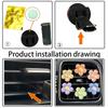 Ins style Hyuna cute flowers, 6 PCS car air outlet perfume clip, with fragrance tablets, interior decorations, for Mercedes-Benz