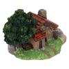 Landscape House Figurine Resin Village Hut Ornament Bonsai Decoration for Home Gardening