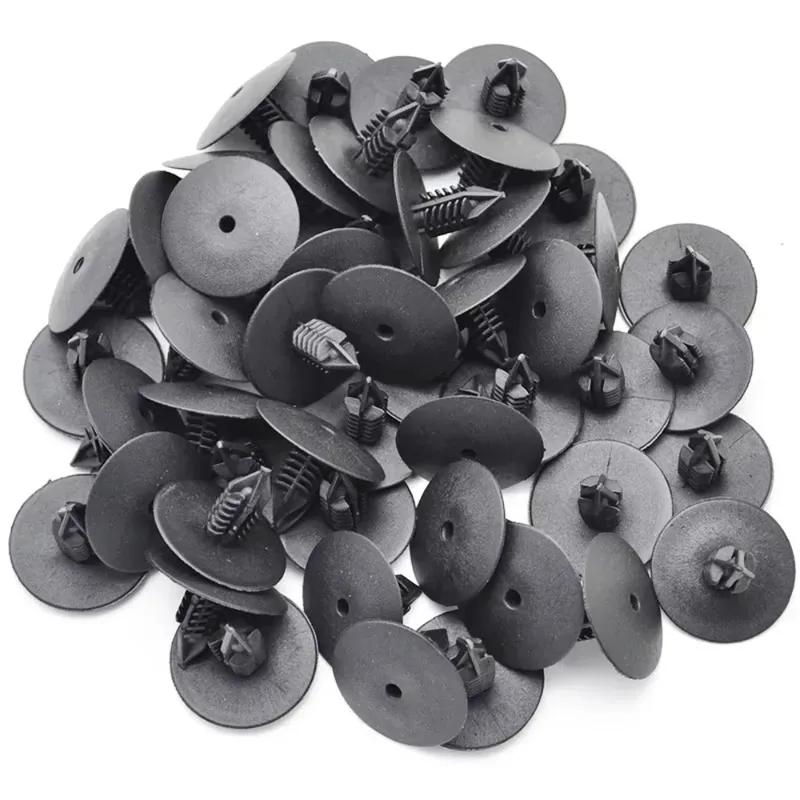 10/20/30/40/50/100PCS 10mm Car Fasteners-Hole Plastic Rivets Fender Bumper Push Pin Clips For VW Toyota Renault Auto Fastener
