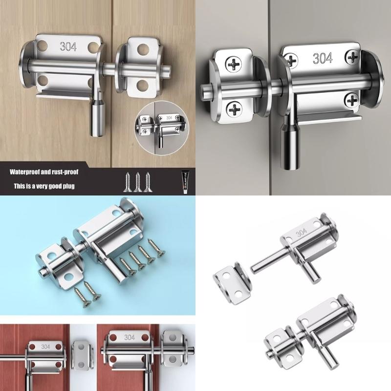 Corrosion Resistant 304 Stainless Steel Mount Bolt Door Latches Weatherproof For Gate Cabinets Window