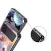 Colorful Cat Design Hard PC Phone Case For Samsung Galaxy Z Flip 7 6 5 4 Black Cover For Galaxy Z Flip 3 Foldable Shell Fundas