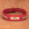 Custom Leather Dog Collar Accessories Personalized ID Tag Nameplate Collars For Small Medium Large Dogs French Bulldog Pitbull