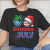 Unisex WoUnisex Graphic Printing Christmas In July Vacation T Shirt Tee Cotton Tshirts Clothing