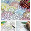 120 Pages Korean Mandalas Flower Coloring Book For Kids Adult Graffiti Drawing