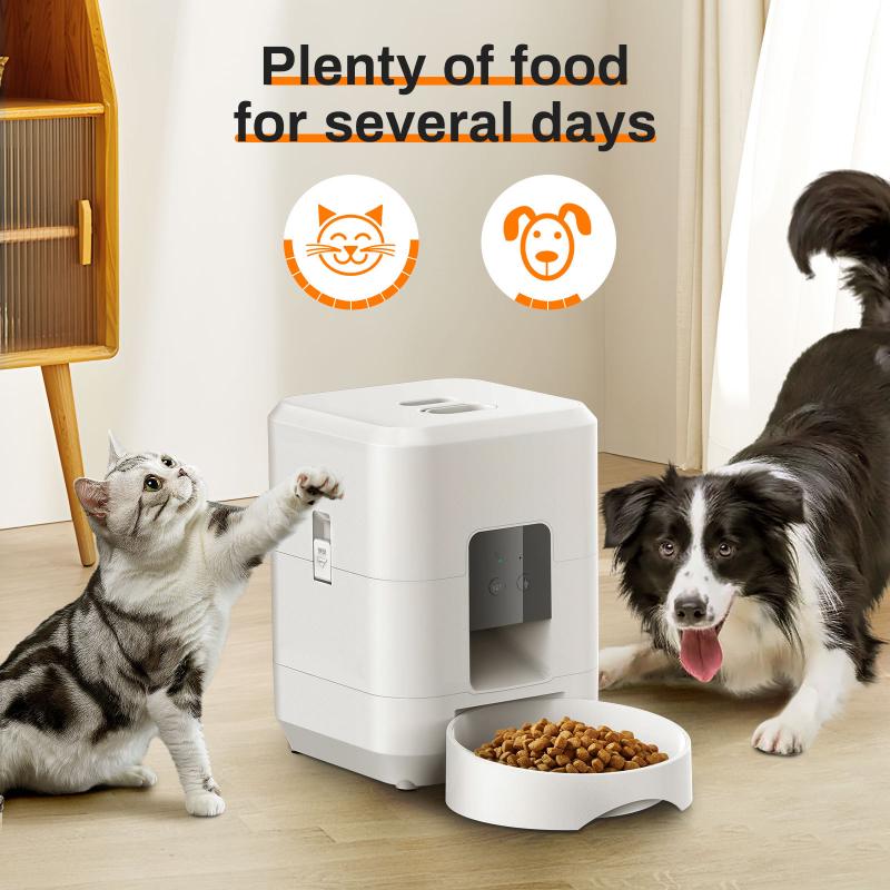 2025 New 2L WiFi Automatic Pet Feeder Smart Cat and Dog Food Dispenser Quantitative Slow Feed Dispenser for Pets Cat Accessories