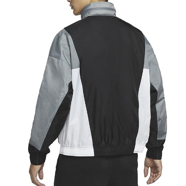 Jordan Sport DNA Logo Print Colorblock Hooded Jacket Men Outerwear Black CK9566-011