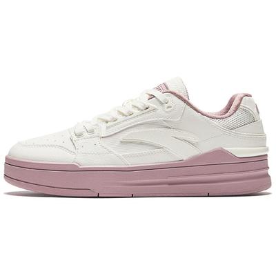 Street Fun Lite Calçado Casual Confortável Durável Respirável Tênis de Skate de Cano Baixo Tênis Feminino Branco Rosa 122438052-5
