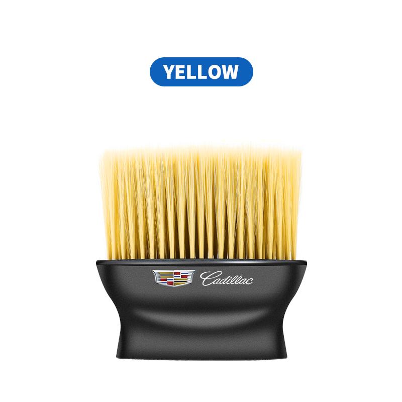 

Car Logo Cleaning Soft Brush Auto Interior Detailing Duster Tools For Cadillac Escalade CTS ATS SRX STS XT5 XT4 XT6 XTS CT4 жовтий