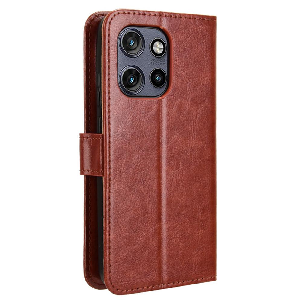 For Motorola Thinkphone 25 5G/Edge 50 Neo 5G/Moto S50 5G Case Crazy Horse Texture PU Leather Phone Wallet Cover