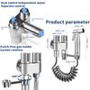 Toilet Handheld Bidet Sprayer Set Stainless Steel Spray Gun For Bathroom Shower Cleaning Personal Hygiene Accessories