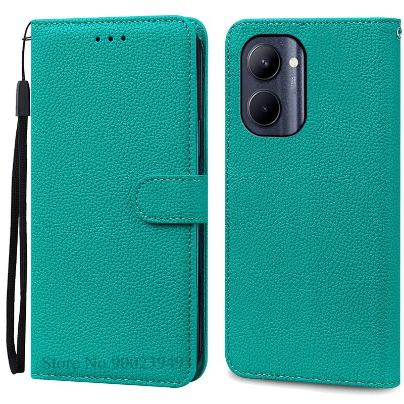 Für Realme C33 Hülle Leder Klapp-Brieftaschenhülle Für Realme C33 Hülle Handyhülle Brieftasche Buch Coque Fundas Shell