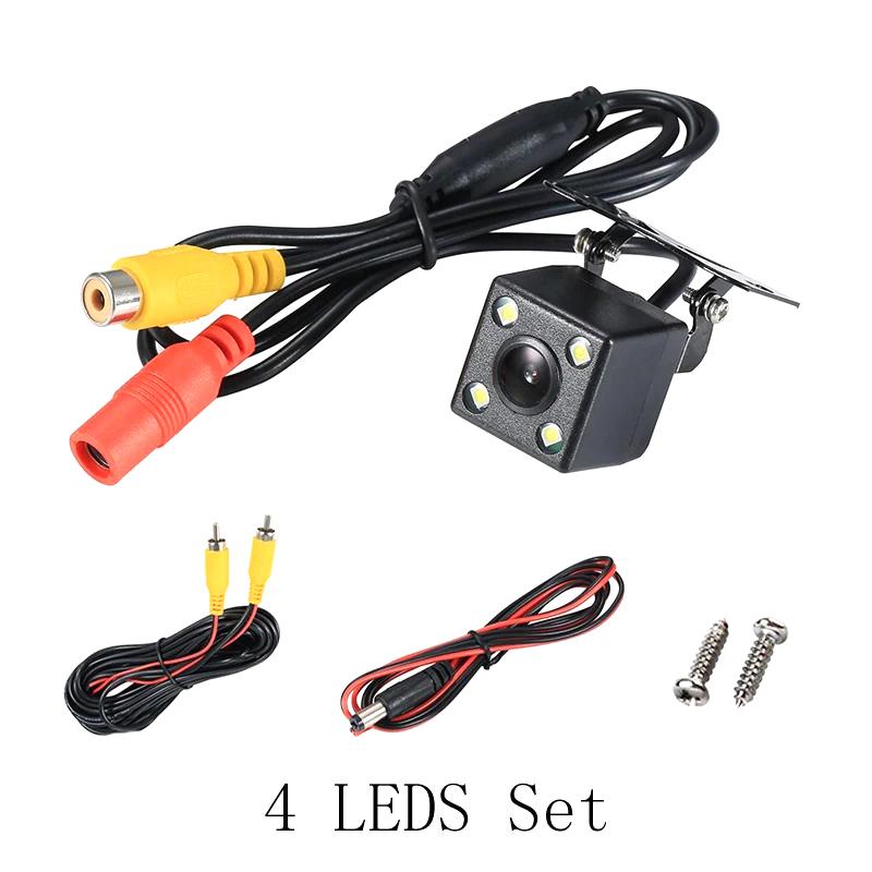 

Широкоугольная автомобильная камера заднего вида Видеокамера заднего вида Автомобильная камера Резервная камера заднего хода 4/8/12 светодиодов Ночное видение Парковочная камера