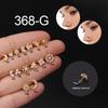 Creative 20GL Borchia per Naso in Acciaio Inossidabile con Zirconi Micro-Incastonati - Elegante Gioiello per Piercing Corporeo